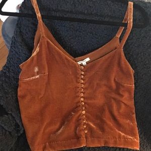 Madewell velvet tank top